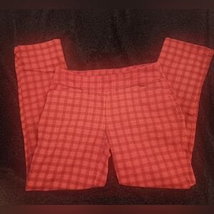 Croft & Barrow Red Plaid Pants